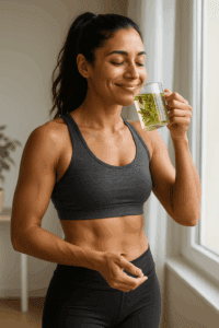 Reducing bloating can make the waist appear slimmer and support your efforts to get rid of love handles naturally