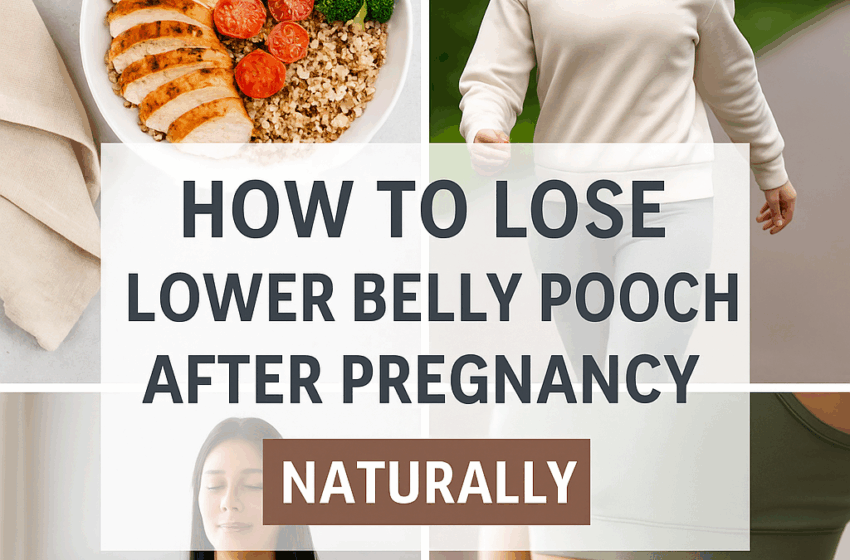 How to Lose Lower Belly Pooch After Pregnancy Naturally